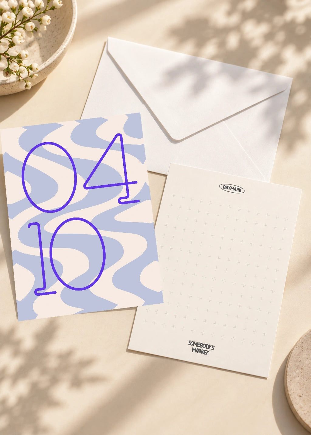 April 10 DAYMARK card — Blue Drift — scene 2
