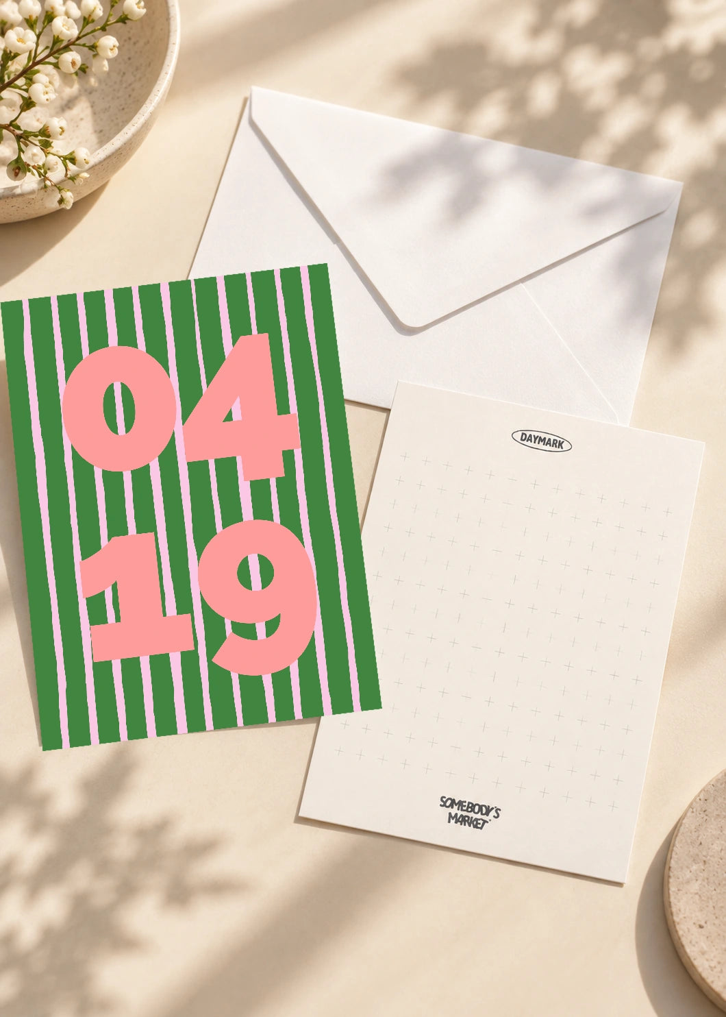 April 19 DAYMARK card — Pink Rails — scene 2