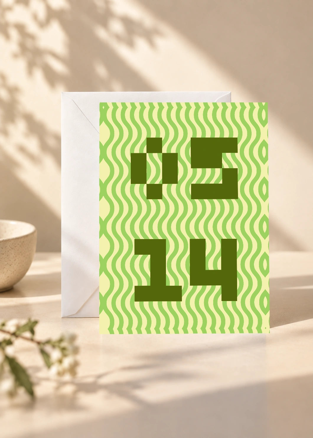 May 14 DAYMARK card — Olive Current — scene 1