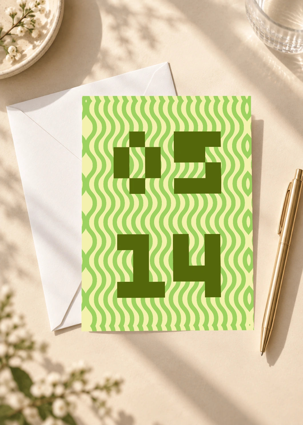 May 14 DAYMARK card — Olive Current — scene 4