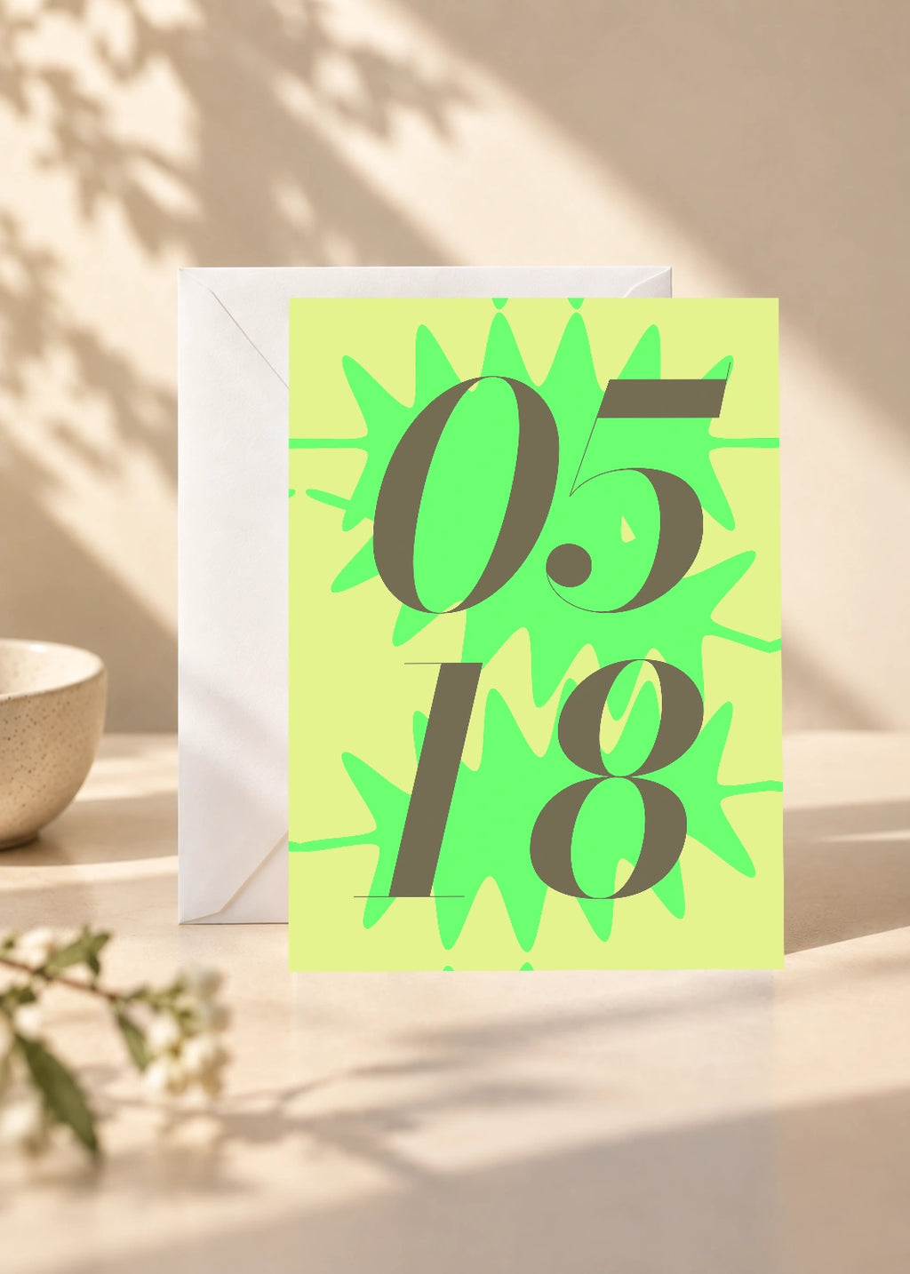 May 18 DAYMARK card — Lime Burst — scene 1