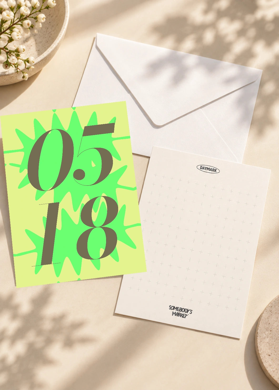 May 18 DAYMARK card — Lime Burst — scene 2