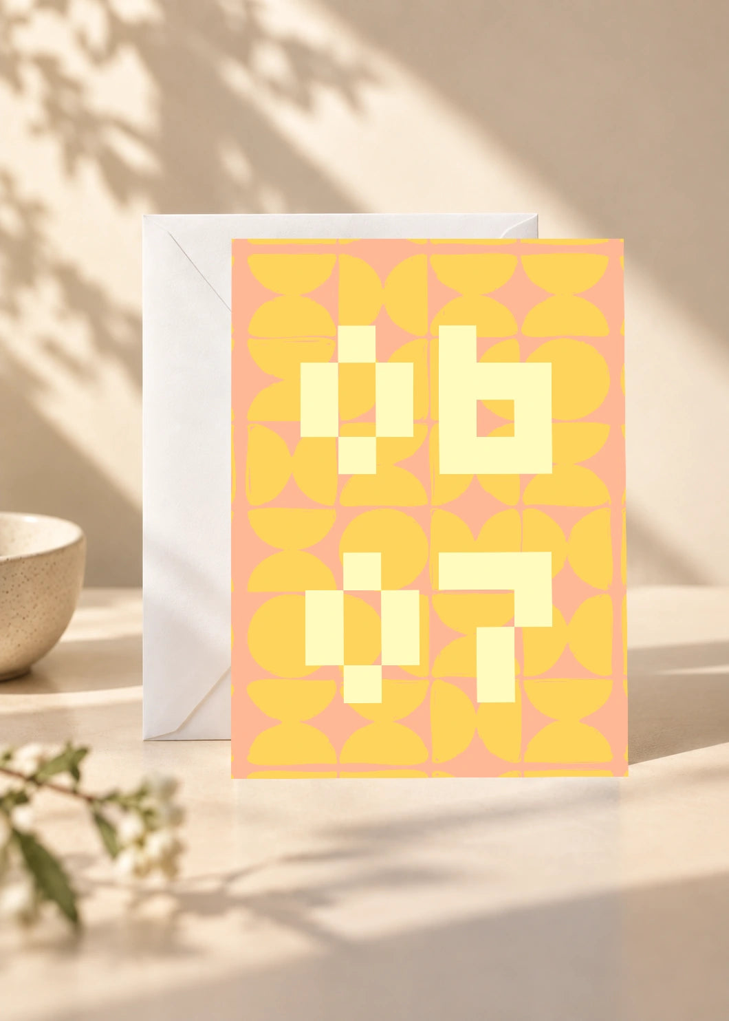 June 7 DAYMARK card — Cream Tiles — scene 1