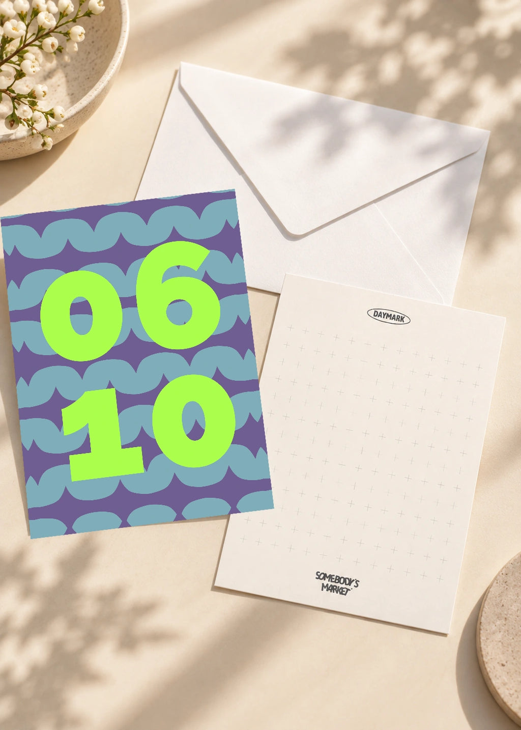 June 10 DAYMARK card — Lime Scallop — scene 2