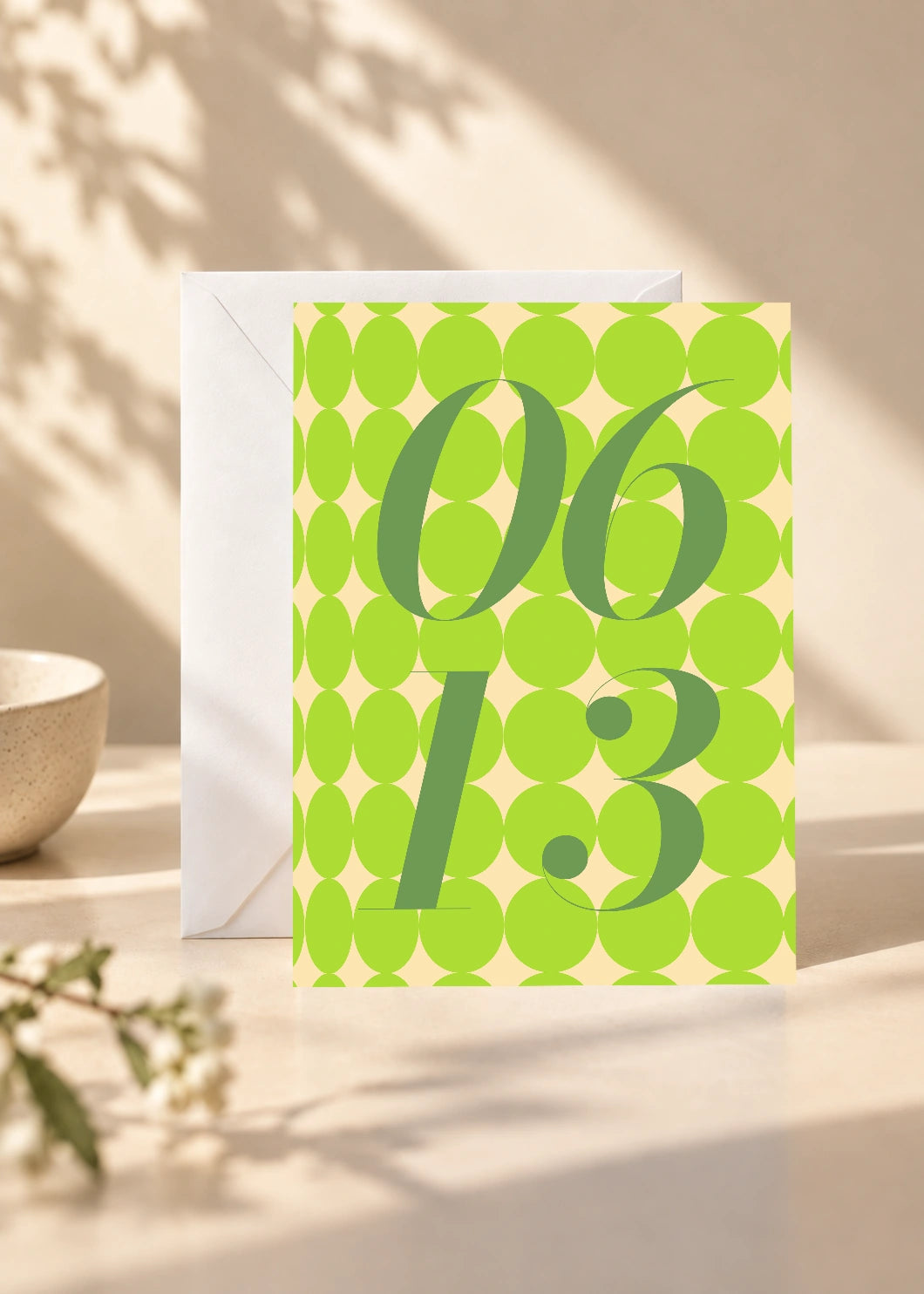 June 13 DAYMARK card — Olive Drops — scene 1