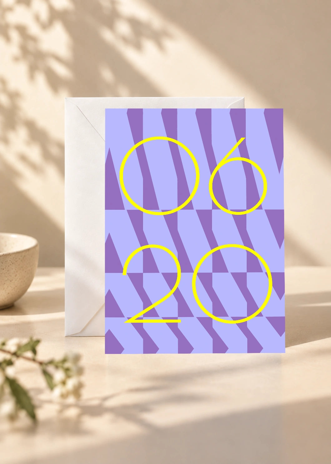 June 20 DAYMARK card — Yellow Fold — scene 1