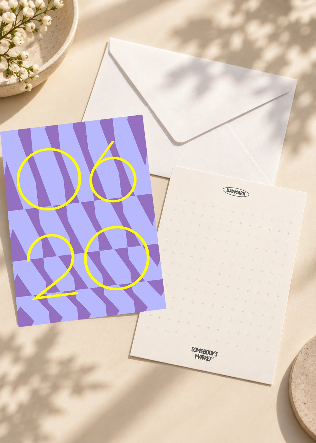 June 20 DAYMARK card — Yellow Fold — scene 2
