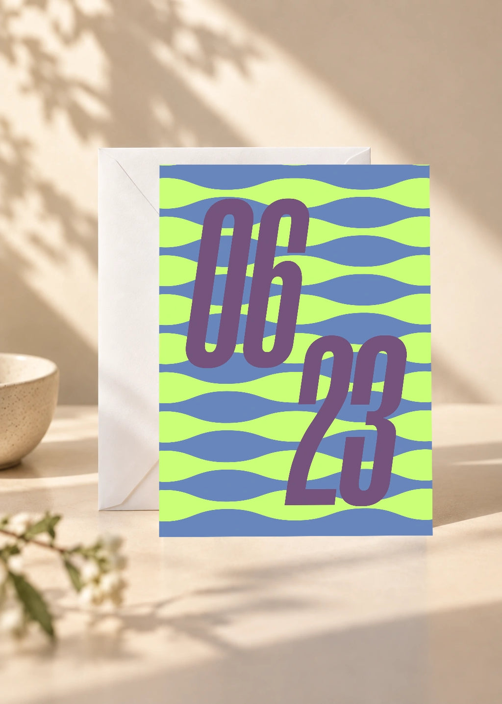 June 23 DAYMARK card — Plum River — scene 1