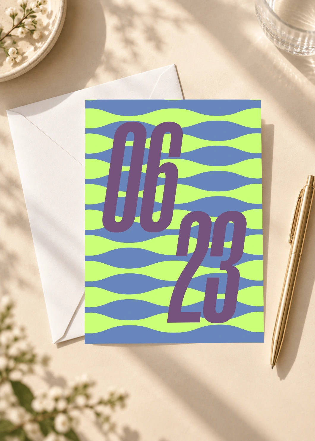 June 23 DAYMARK card — Plum River — scene 4