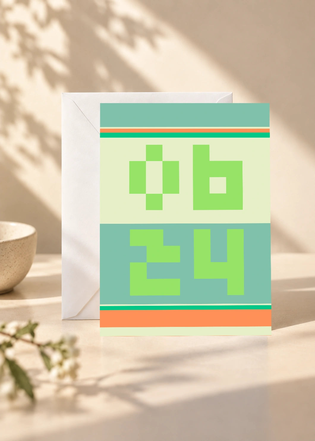 June 24 DAYMARK card — Mint Frame — scene 1