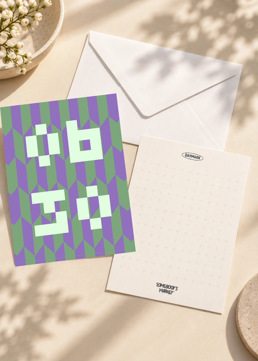 June 30 DAYMARK card — Mint Blocks — scene 2