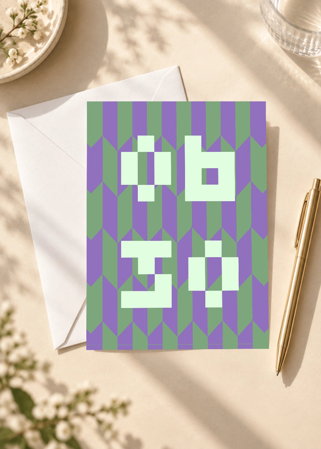 June 30 DAYMARK card — Mint Blocks — scene 4