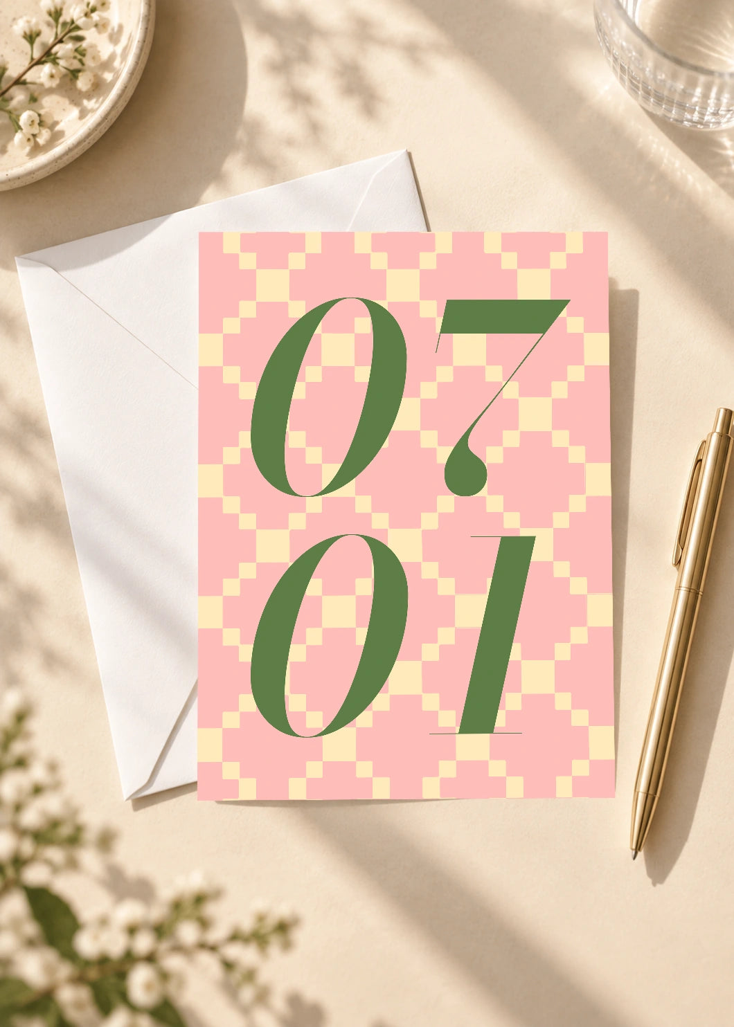 July 1 DAYMARK card — Rose Facet — scene 4