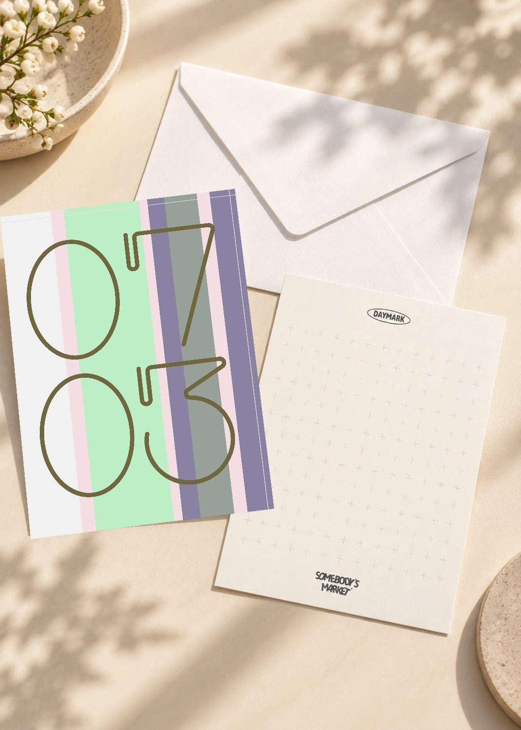 July 3 DAYMARK card — Grey Columns — scene 2
