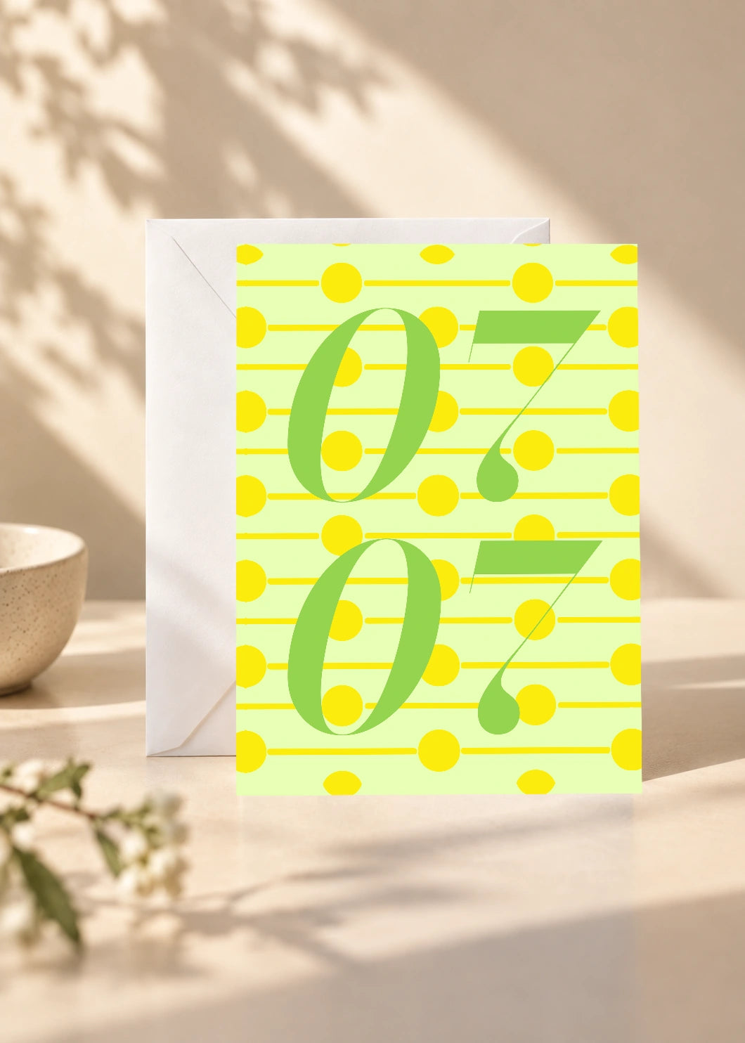 July 7 DAYMARK card — Olive Notes — scene 1