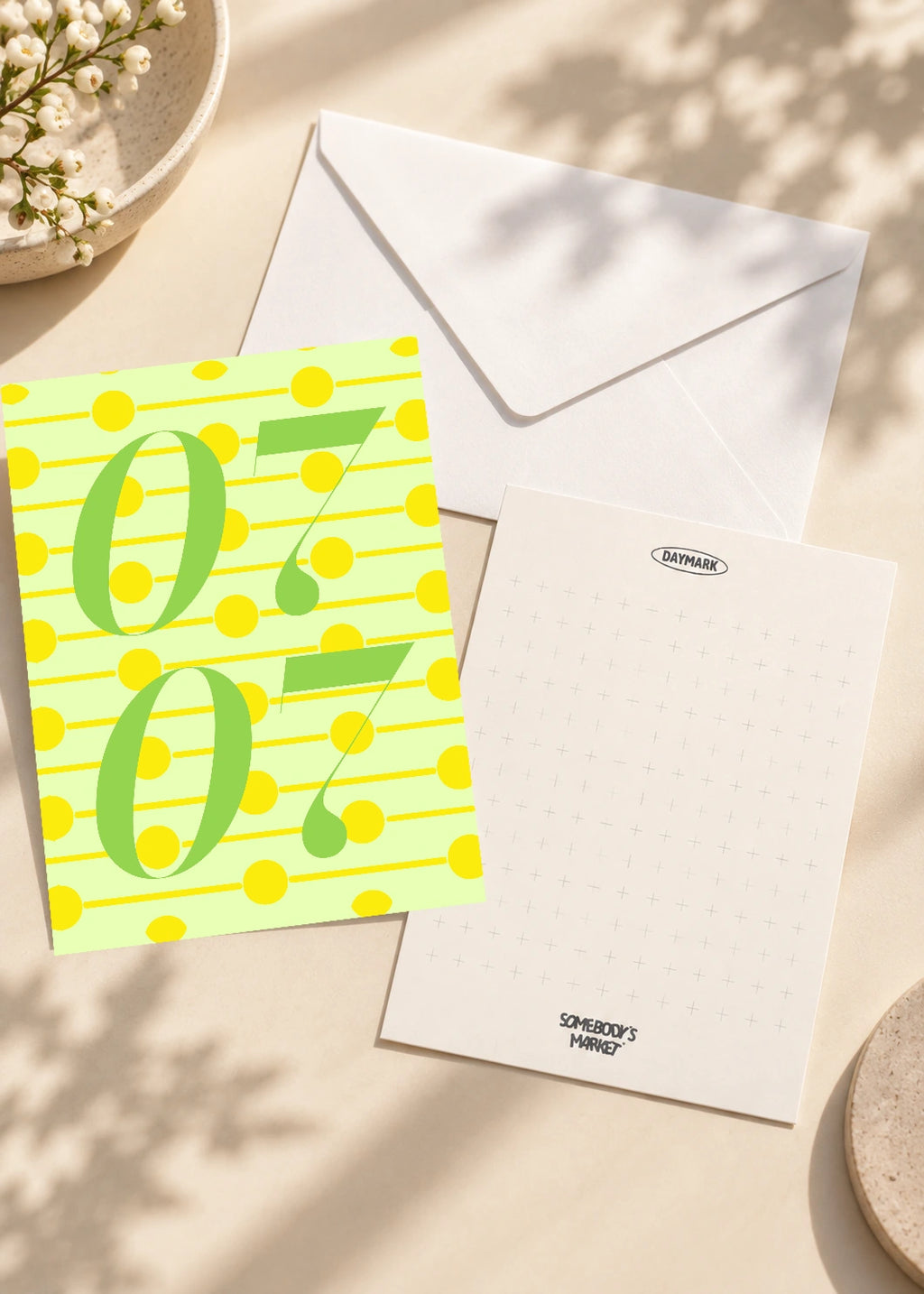 July 7 DAYMARK card — Olive Notes — scene 2