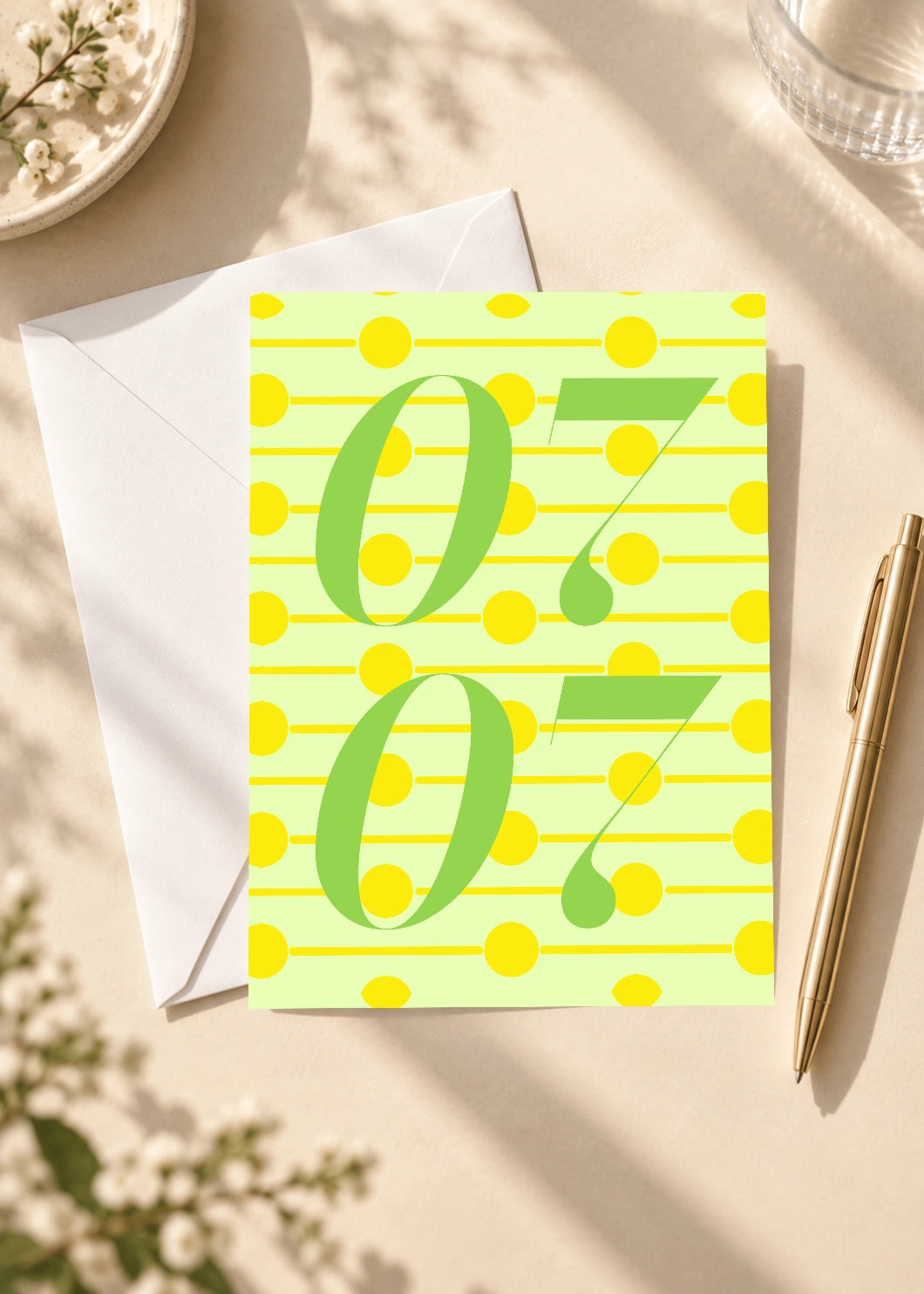 July 7 DAYMARK card — Olive Notes — scene 4