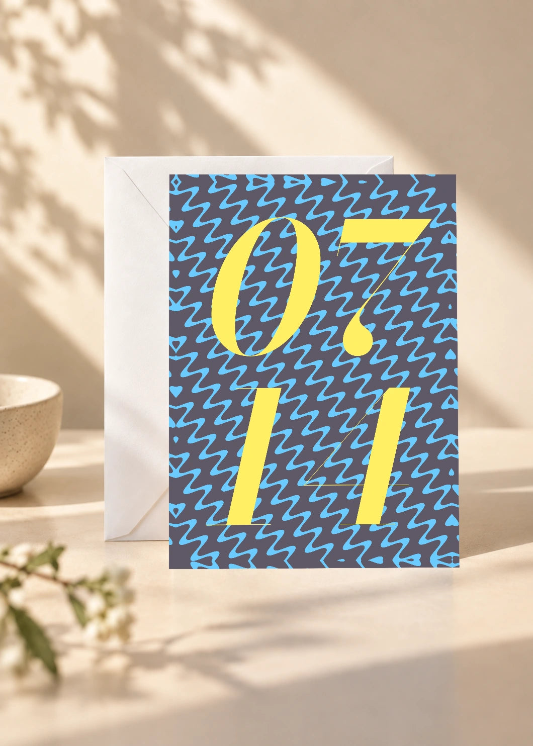 July 14 DAYMARK card — Gold Static — scene 1