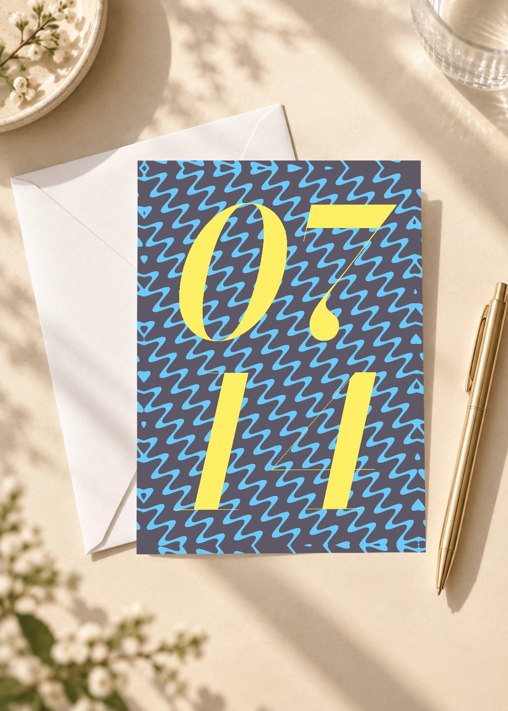 July 14 DAYMARK card — Gold Static — scene 4