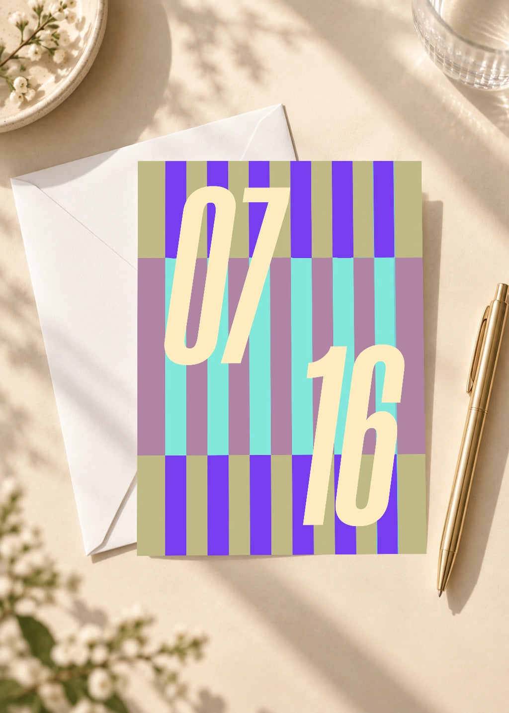 July 16 DAYMARK card — Cream Rails — scene 4