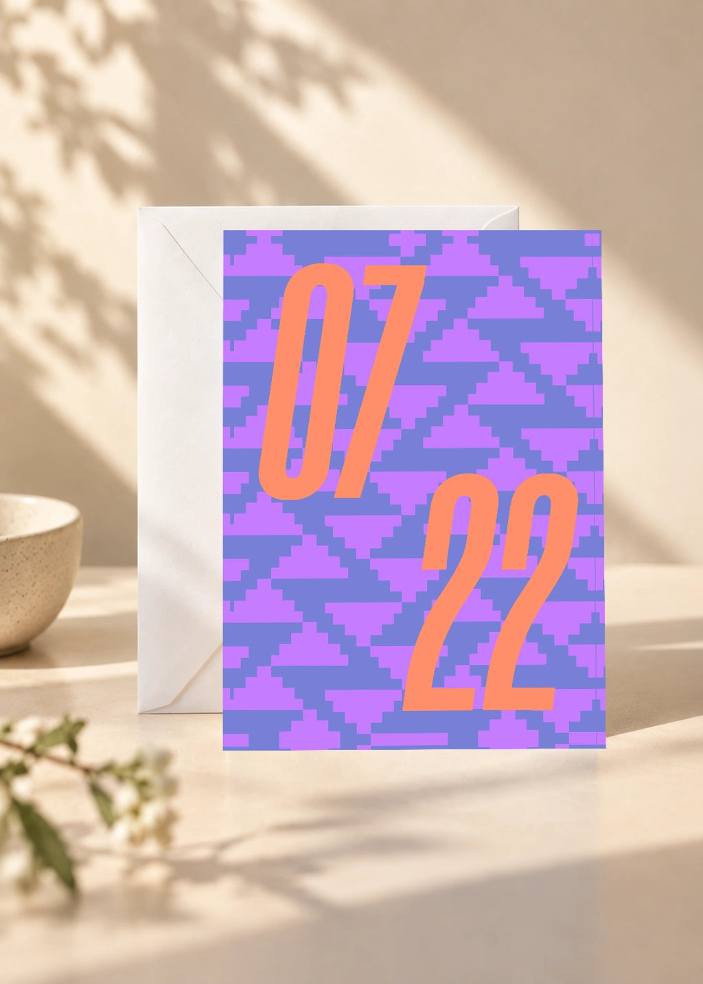 July 22 DAYMARK card — Orange Static — scene 1