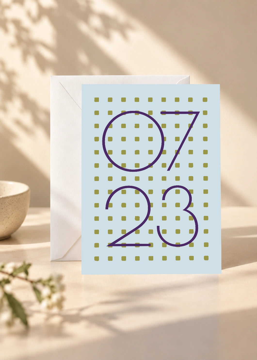 July 23 DAYMARK card — Dot Frame — scene 1