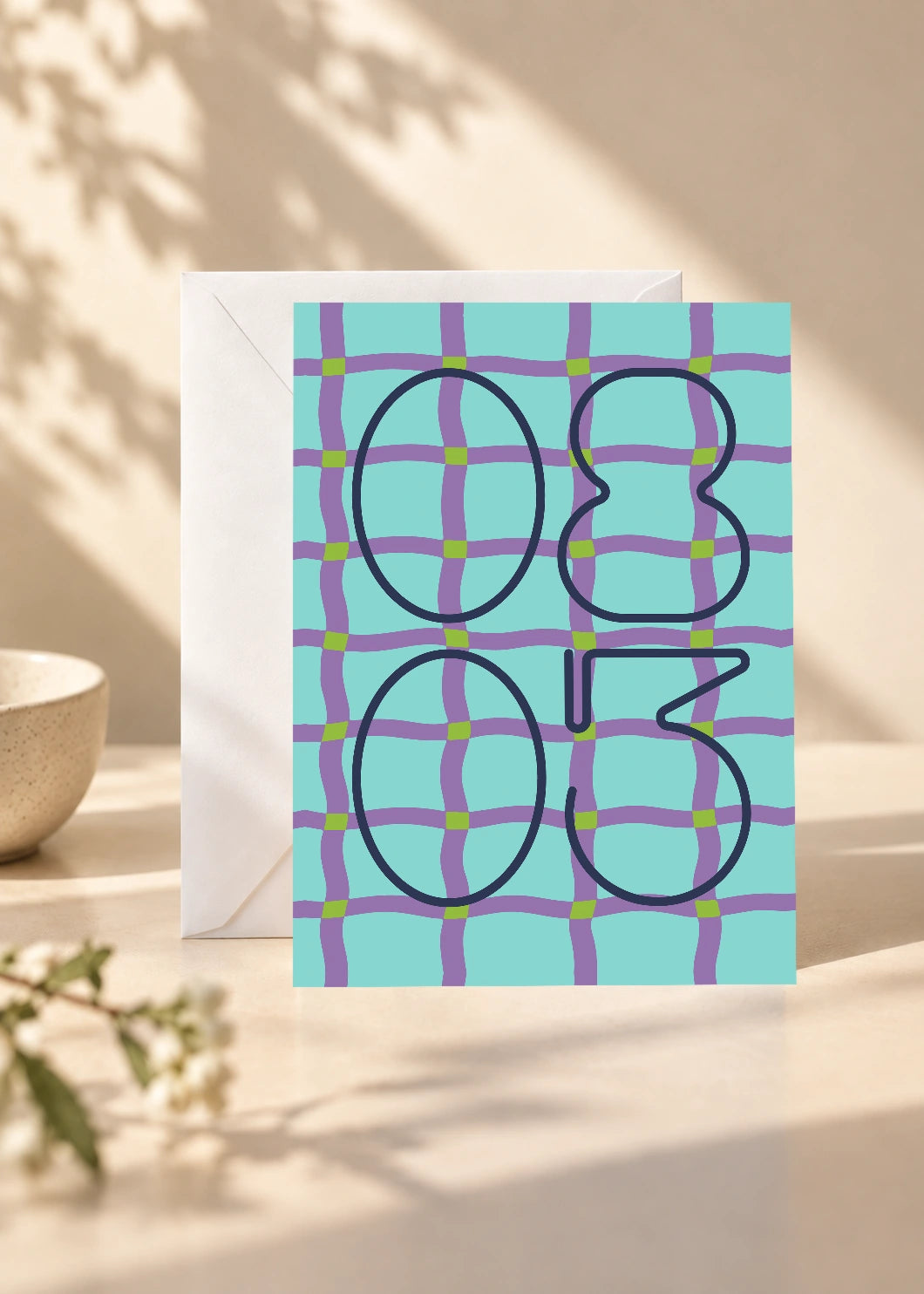 August 3 DAYMARK card — Violet Net — scene 1