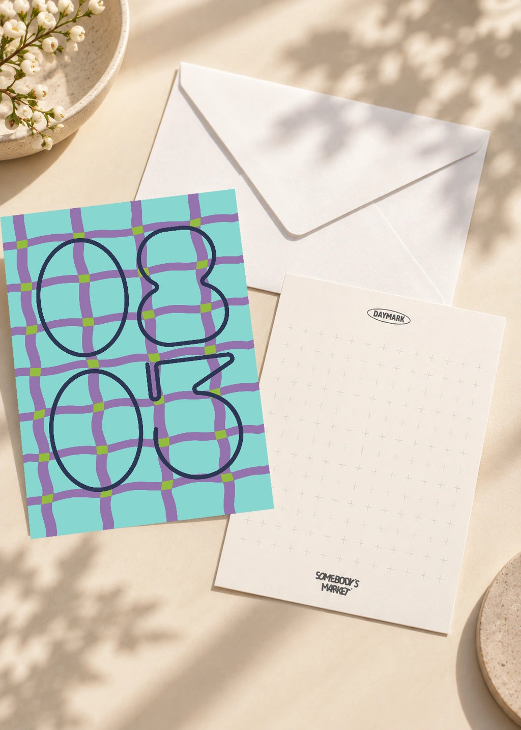 August 3 DAYMARK card — Violet Net — scene 2