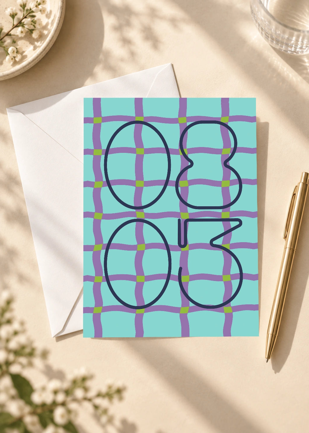 August 3 DAYMARK card — Violet Net — scene 4