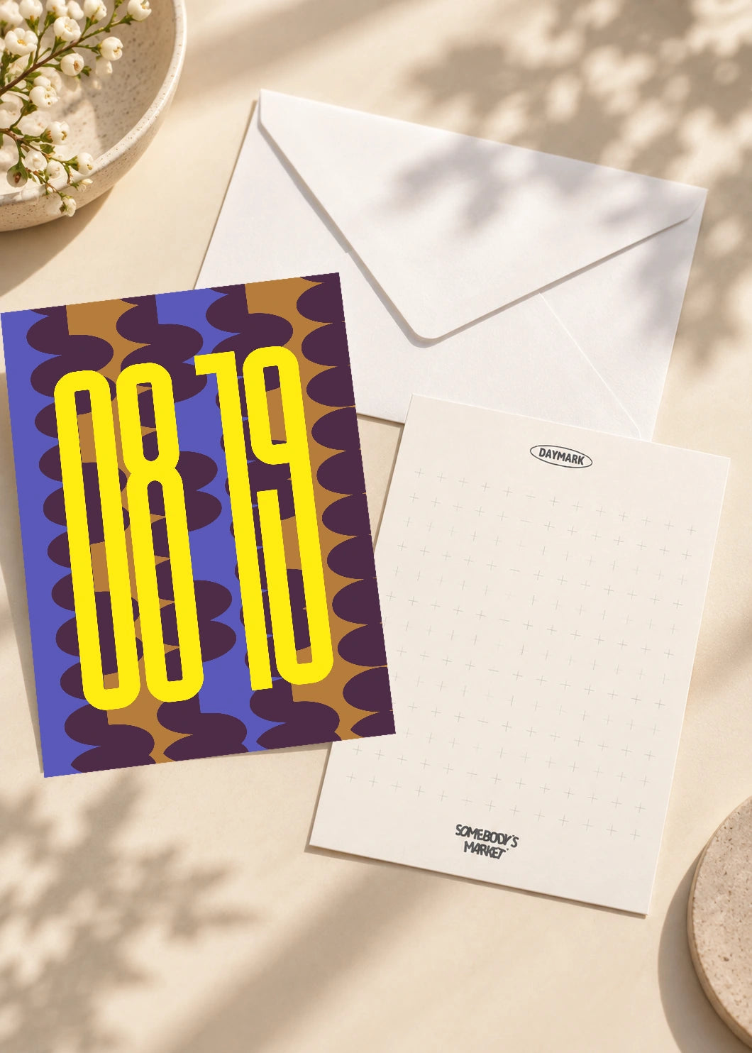 August 19 DAYMARK card — Yellow Columns — scene 2