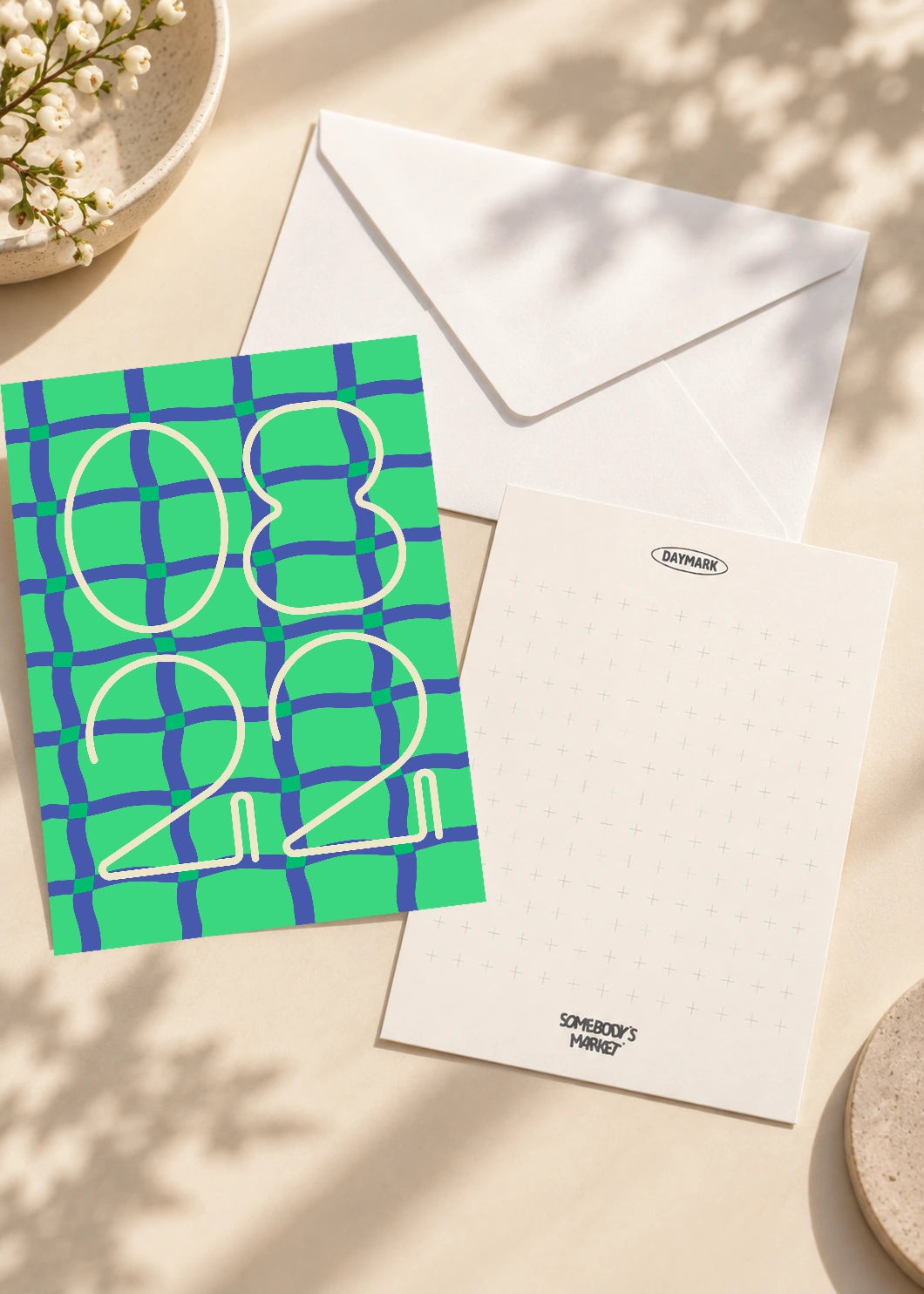 August 22 DAYMARK card — Cream Net — scene 2