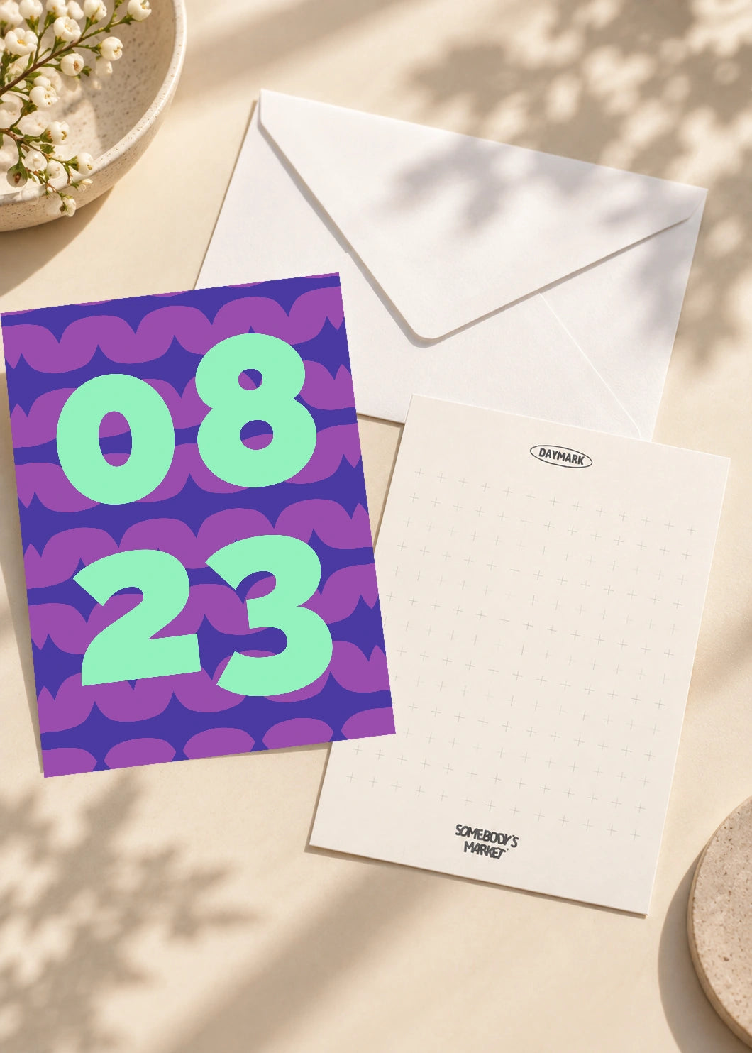 August 23 DAYMARK card — Mint Waves — scene 2