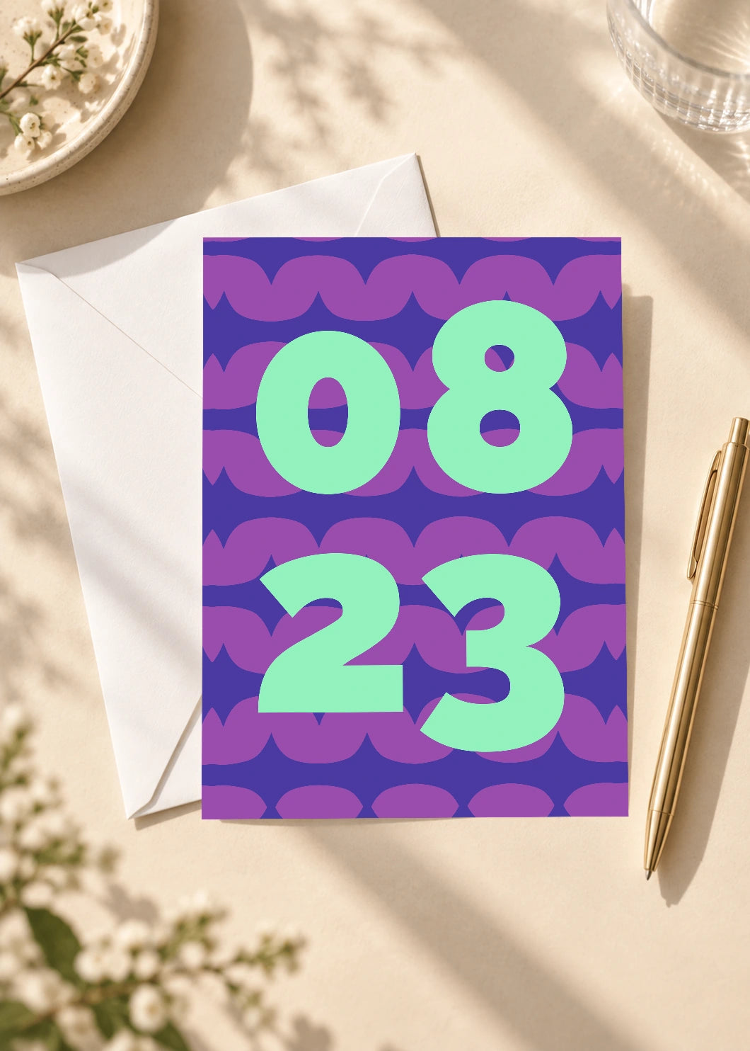 August 23 DAYMARK card — Mint Waves — scene 4