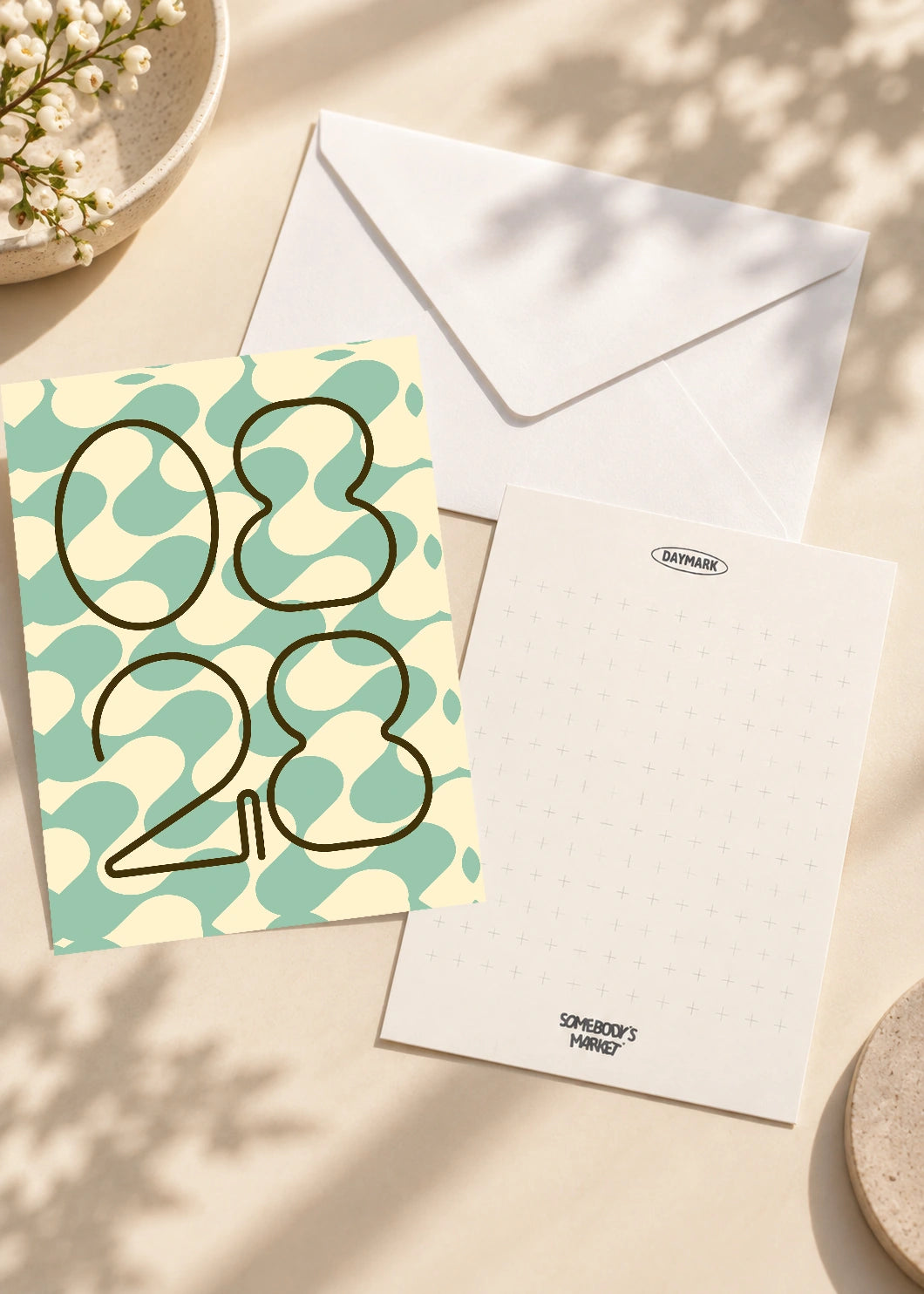 August 28 DAYMARK card — Brown Loops — scene 2