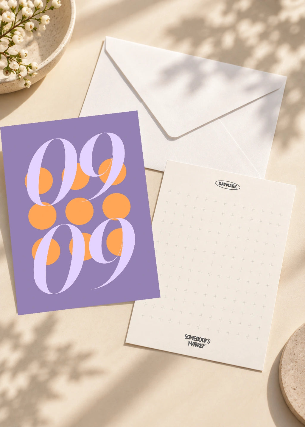 September 9 DAYMARK card — Apricot Orbit — scene 2
