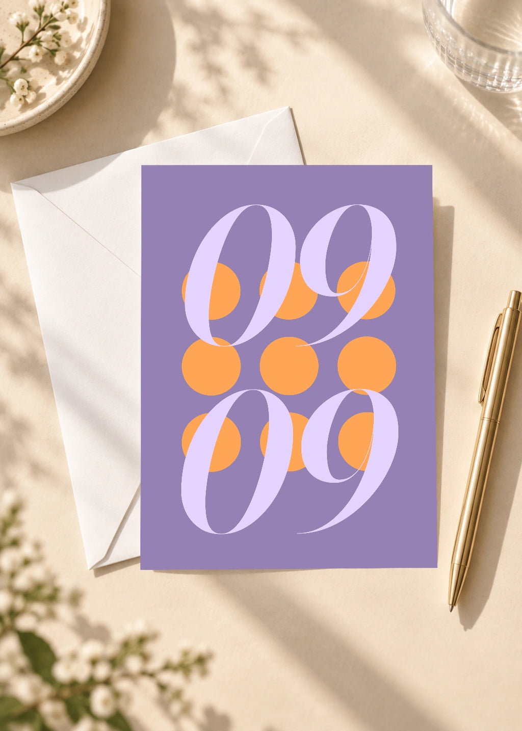 September 9 DAYMARK card — Apricot Orbit — scene 4