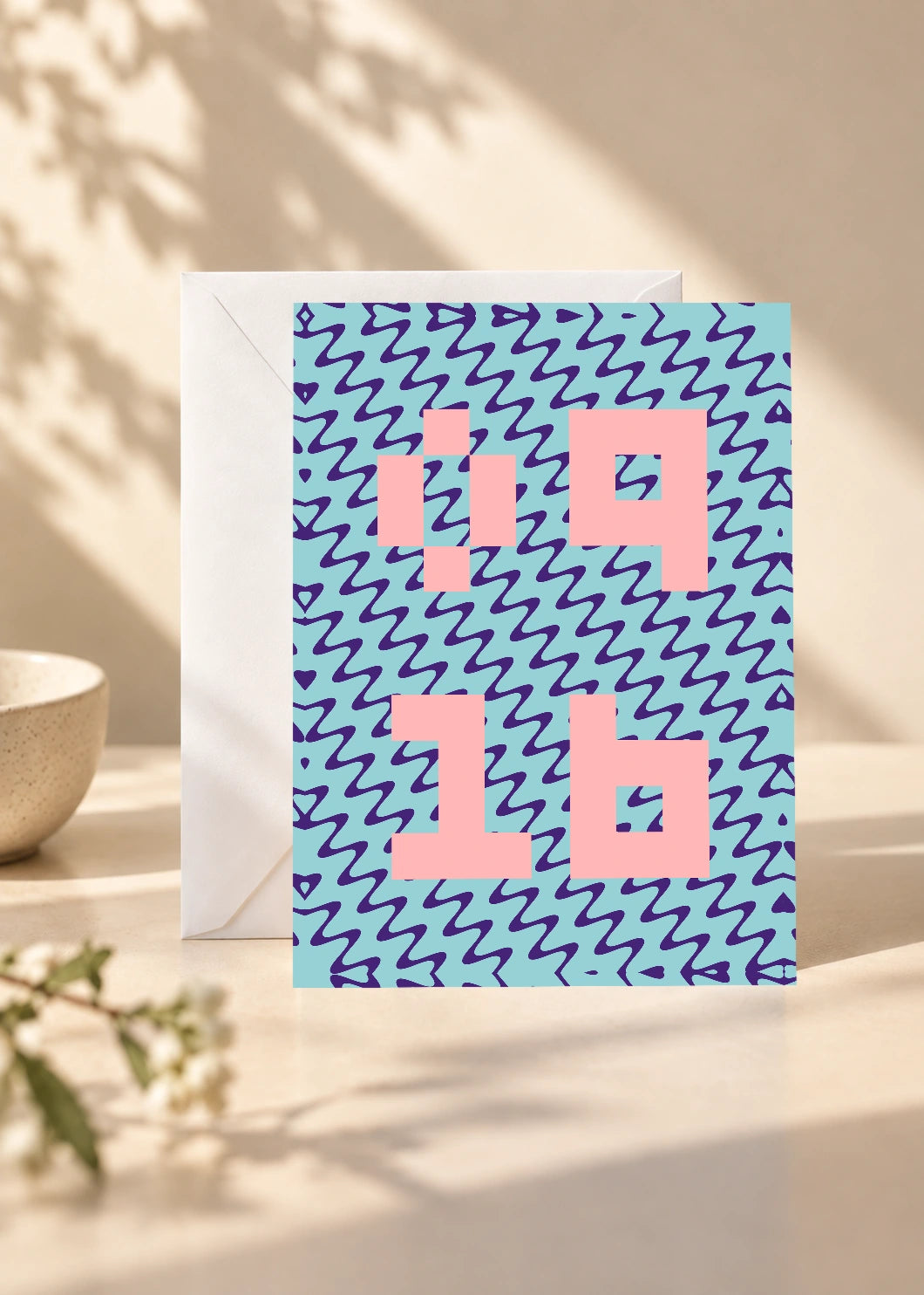 September 16 DAYMARK card — Pink Lightning — scene 1