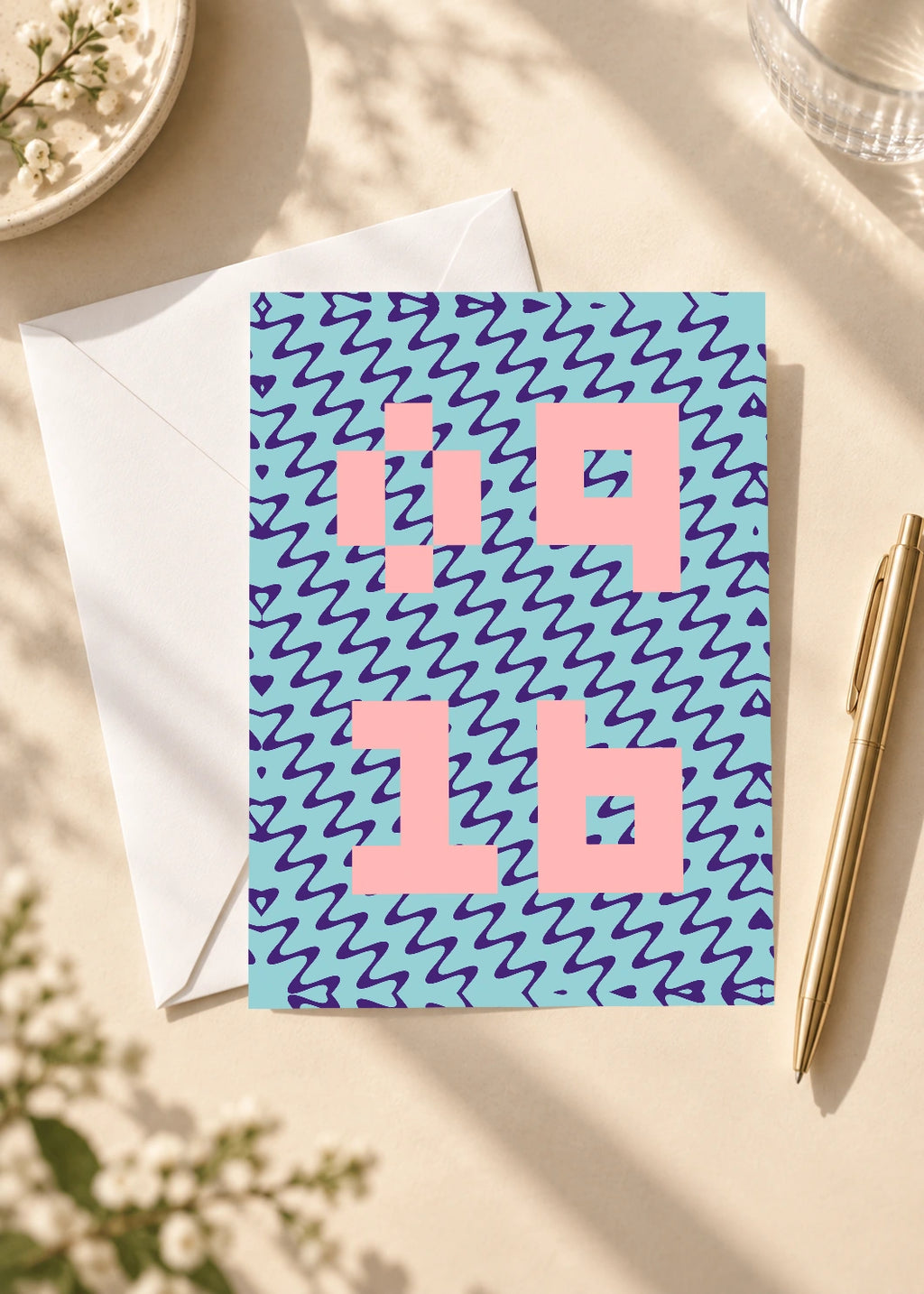 September 16 DAYMARK card — Pink Lightning — scene 4