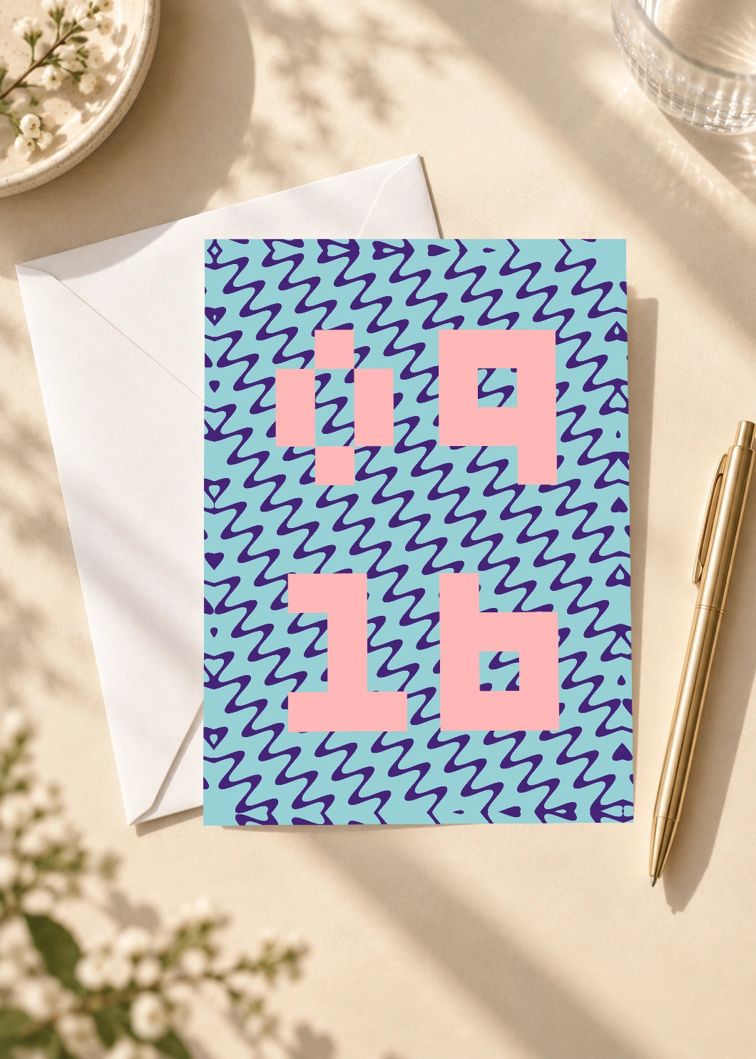 September 16 DAYMARK card — Pink Lightning — scene 4