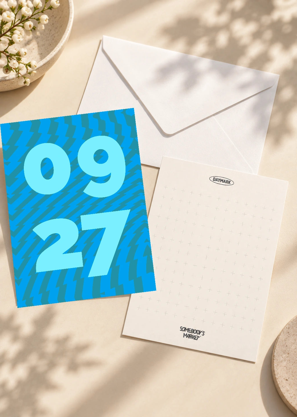 September 27 DAYMARK card — Aqua Motion — scene 2