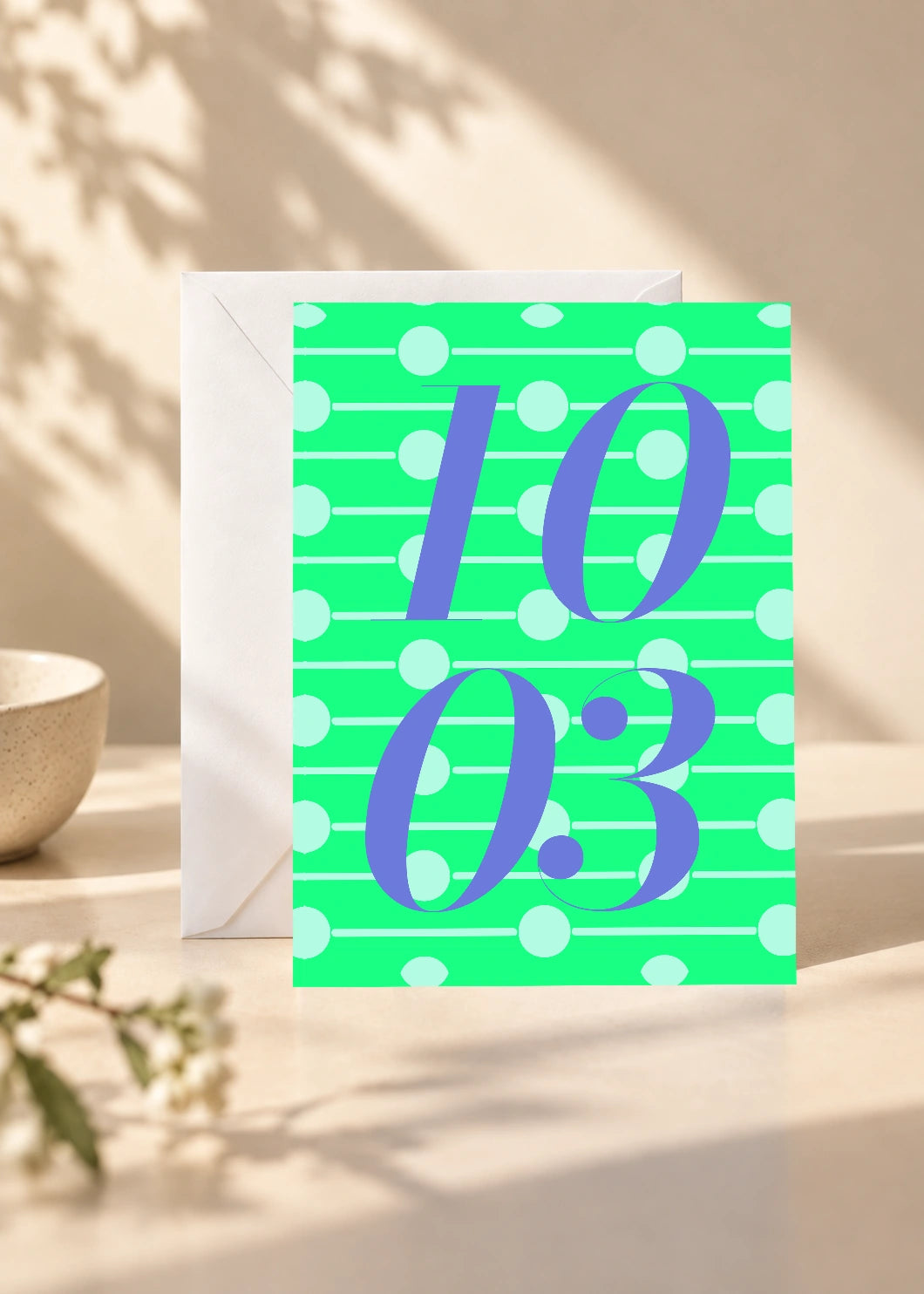 October 3 DAYMARK card — Violet Notes — scene 1