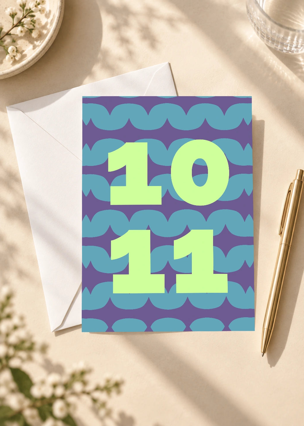 October 11 DAYMARK card — Mint Scallop — scene 4