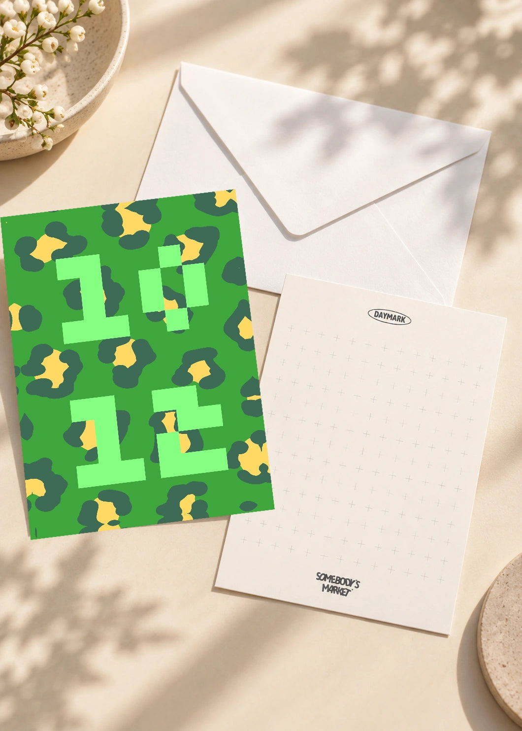 October 12 DAYMARK card — Camo Blocks — scene 2