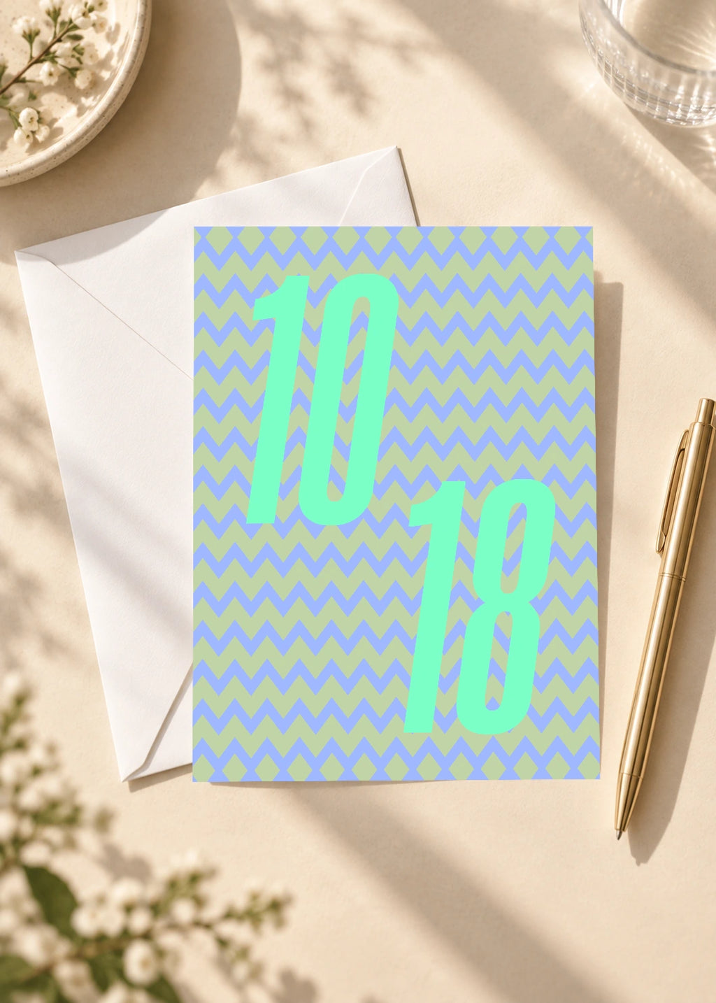 October 18 DAYMARK card — Mint Static — scene 4