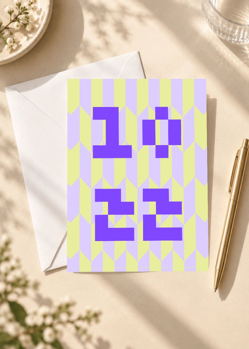 October 22 DAYMARK card — Purple Pixels — scene 4