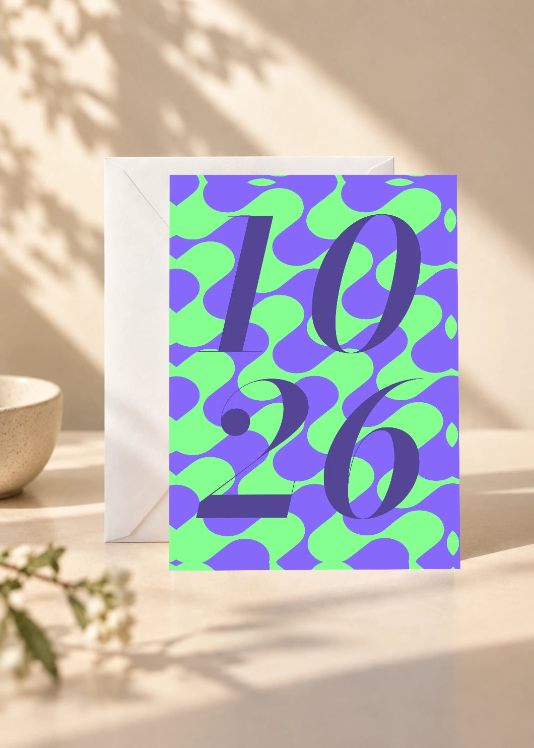 October 26 DAYMARK card — Plum Swirl — scene 1