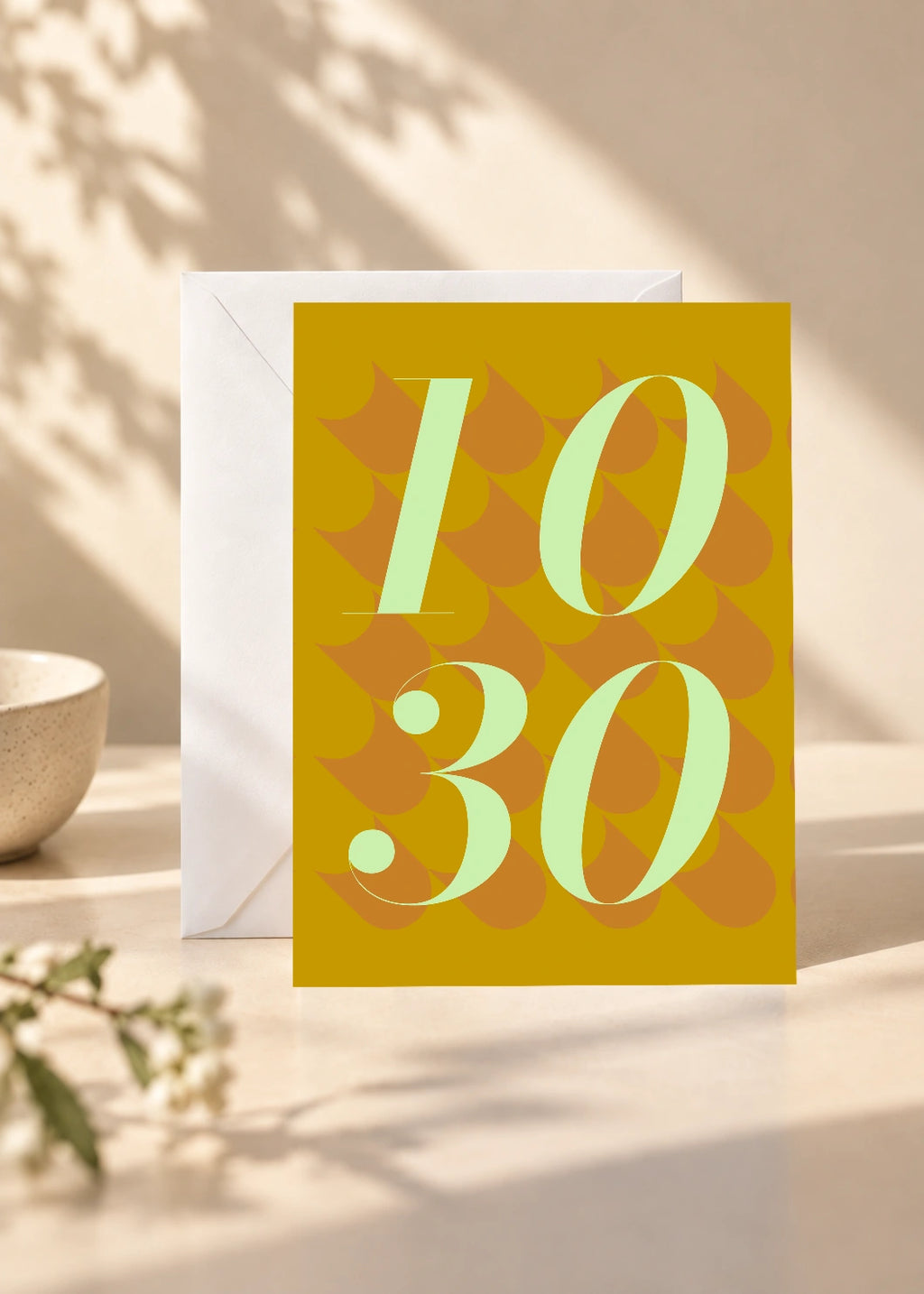 October 30 DAYMARK card — Pale Petals — scene 1