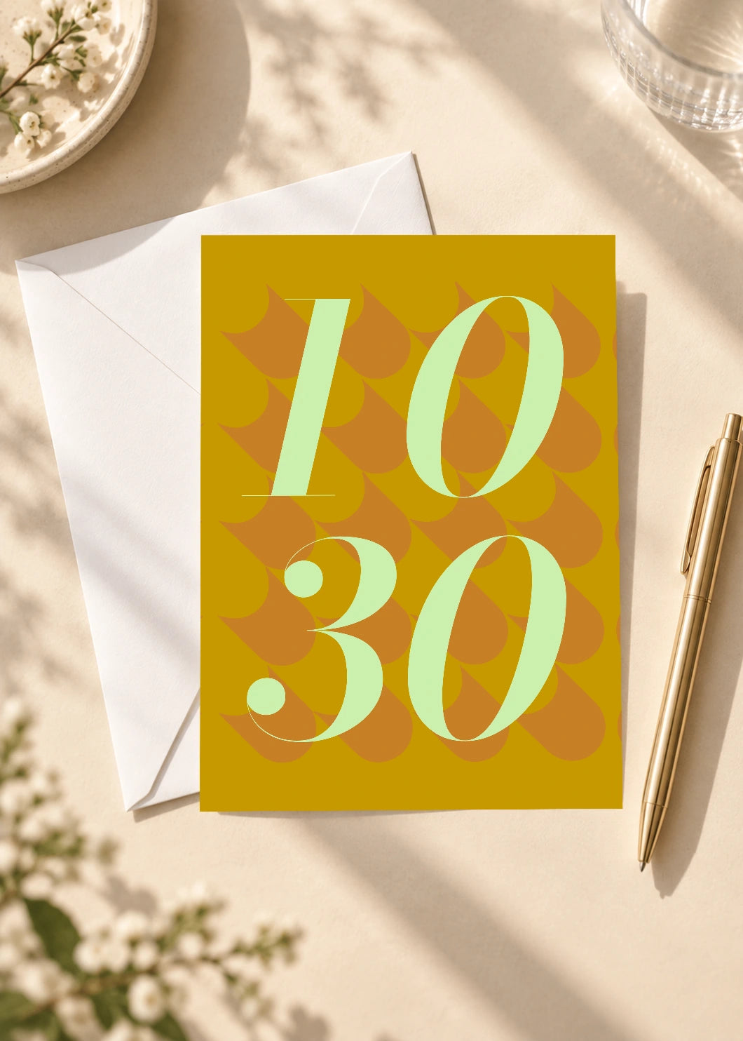 October 30 DAYMARK card — Pale Petals — scene 4