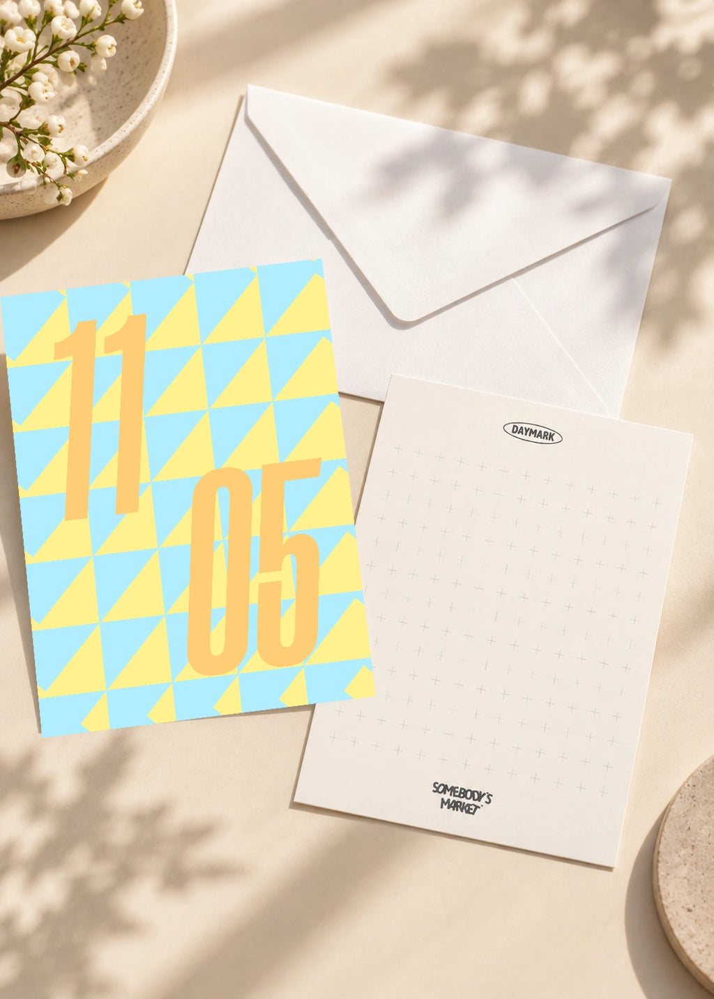 November 5 DAYMARK card — Apricot Geometry — scene 2
