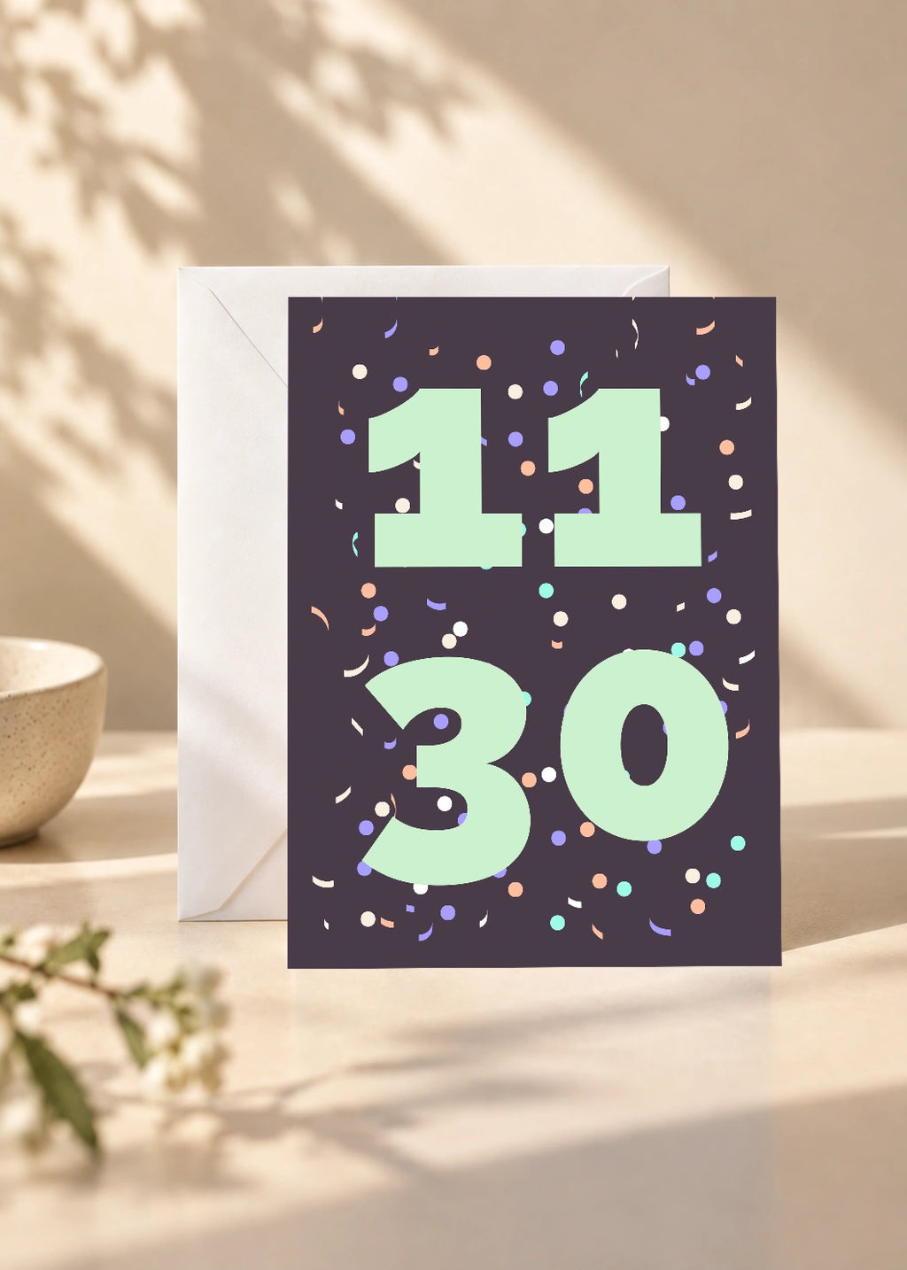 November 30 DAYMARK card — Mint Party — scene 1